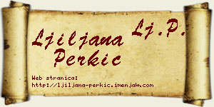 Ljiljana Perkić vizit kartica